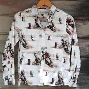 Barrel racing button up